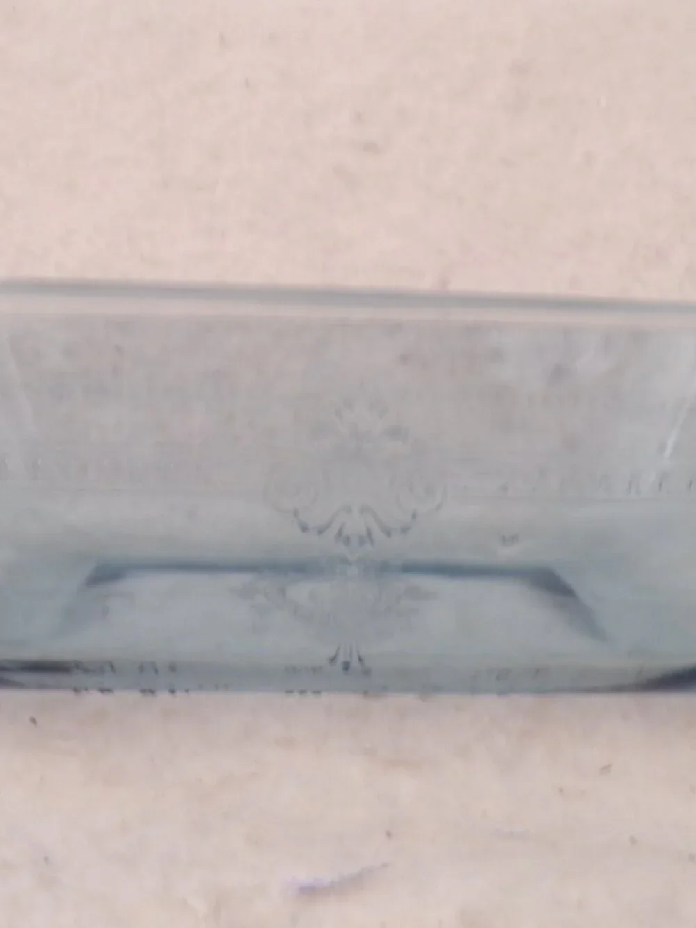Beautiful Clear Blue 1.5 Baking Casserole Loaf Glass Dish